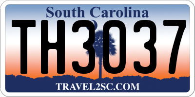 SC license plate TH3037