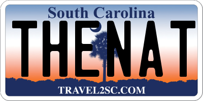 SC license plate THENAT