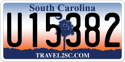 SC license plate U15382