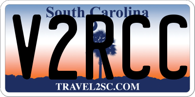 SC license plate V2RCC