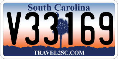 SC license plate V33169