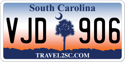 SC license plate VJD906