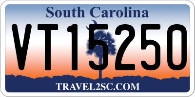 SC license plate VT15250