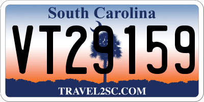 SC license plate VT29159