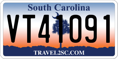 SC license plate VT41091