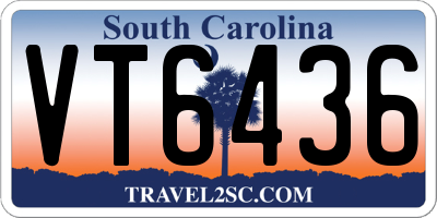 SC license plate VT6436