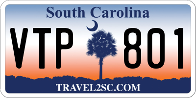 SC license plate VTP801