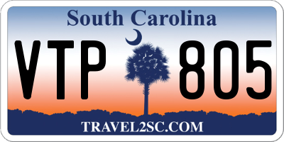 SC license plate VTP805