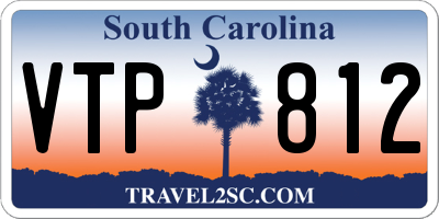 SC license plate VTP812