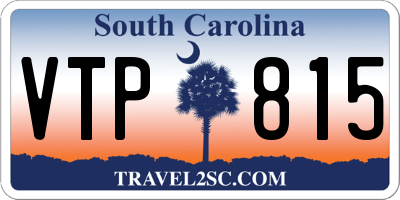 SC license plate VTP815