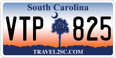 SC license plate VTP825