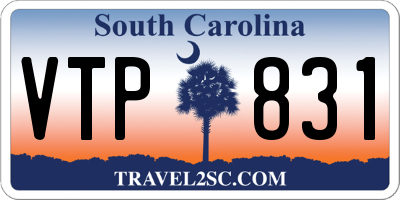 SC license plate VTP831