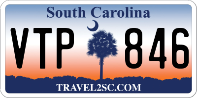 SC license plate VTP846