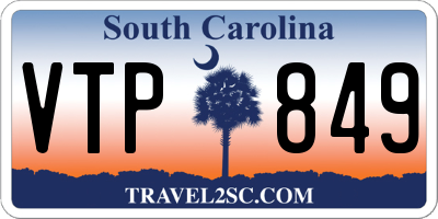 SC license plate VTP849