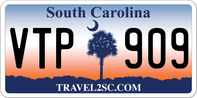 SC license plate VTP909