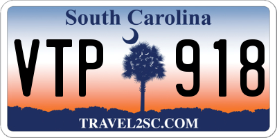 SC license plate VTP918