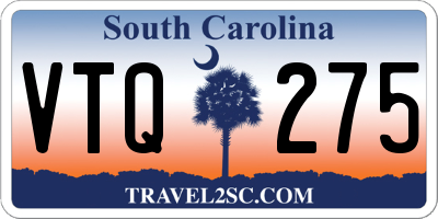 SC license plate VTQ275