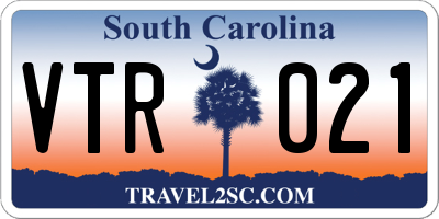SC license plate VTR021
