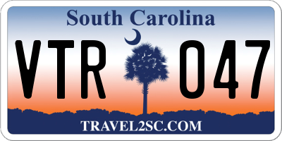 SC license plate VTR047