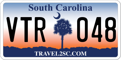 SC license plate VTR048