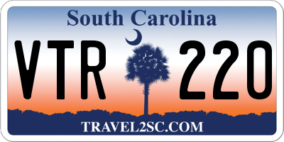 SC license plate VTR220