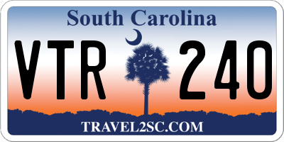 SC license plate VTR240