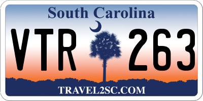 SC license plate VTR263