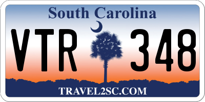 SC license plate VTR348