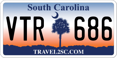 SC license plate VTR686