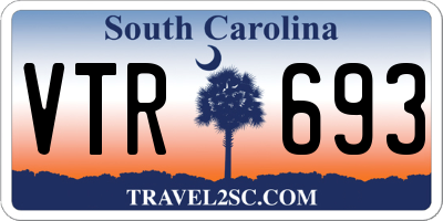 SC license plate VTR693