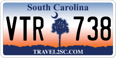 SC license plate VTR738