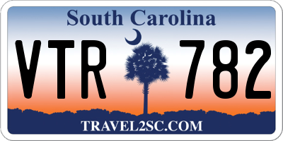 SC license plate VTR782