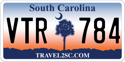 SC license plate VTR784