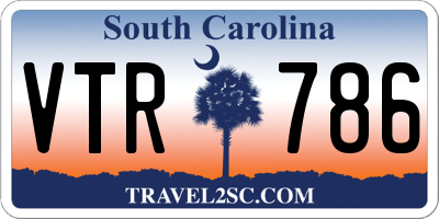 SC license plate VTR786