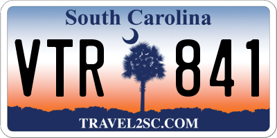 SC license plate VTR841