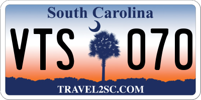 SC license plate VTS070