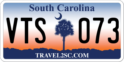 SC license plate VTS073