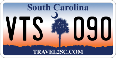 SC license plate VTS090