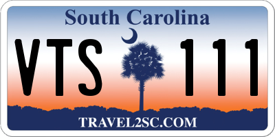 SC license plate VTS111