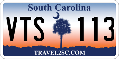 SC license plate VTS113
