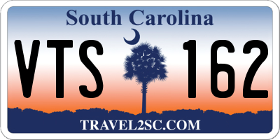 SC license plate VTS162