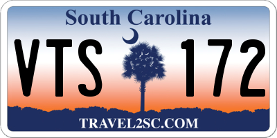 SC license plate VTS172