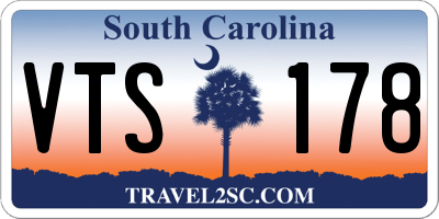 SC license plate VTS178