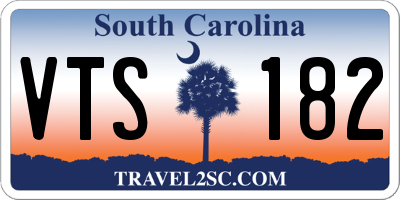 SC license plate VTS182