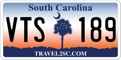 SC license plate VTS189