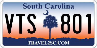 SC license plate VTS801