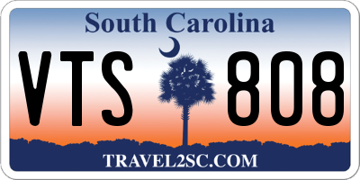 SC license plate VTS808