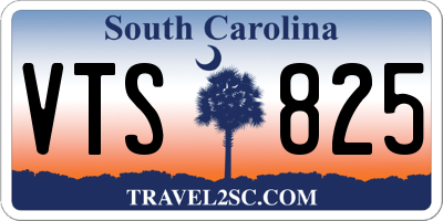 SC license plate VTS825