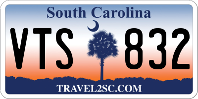 SC license plate VTS832