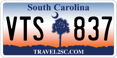 SC license plate VTS837
